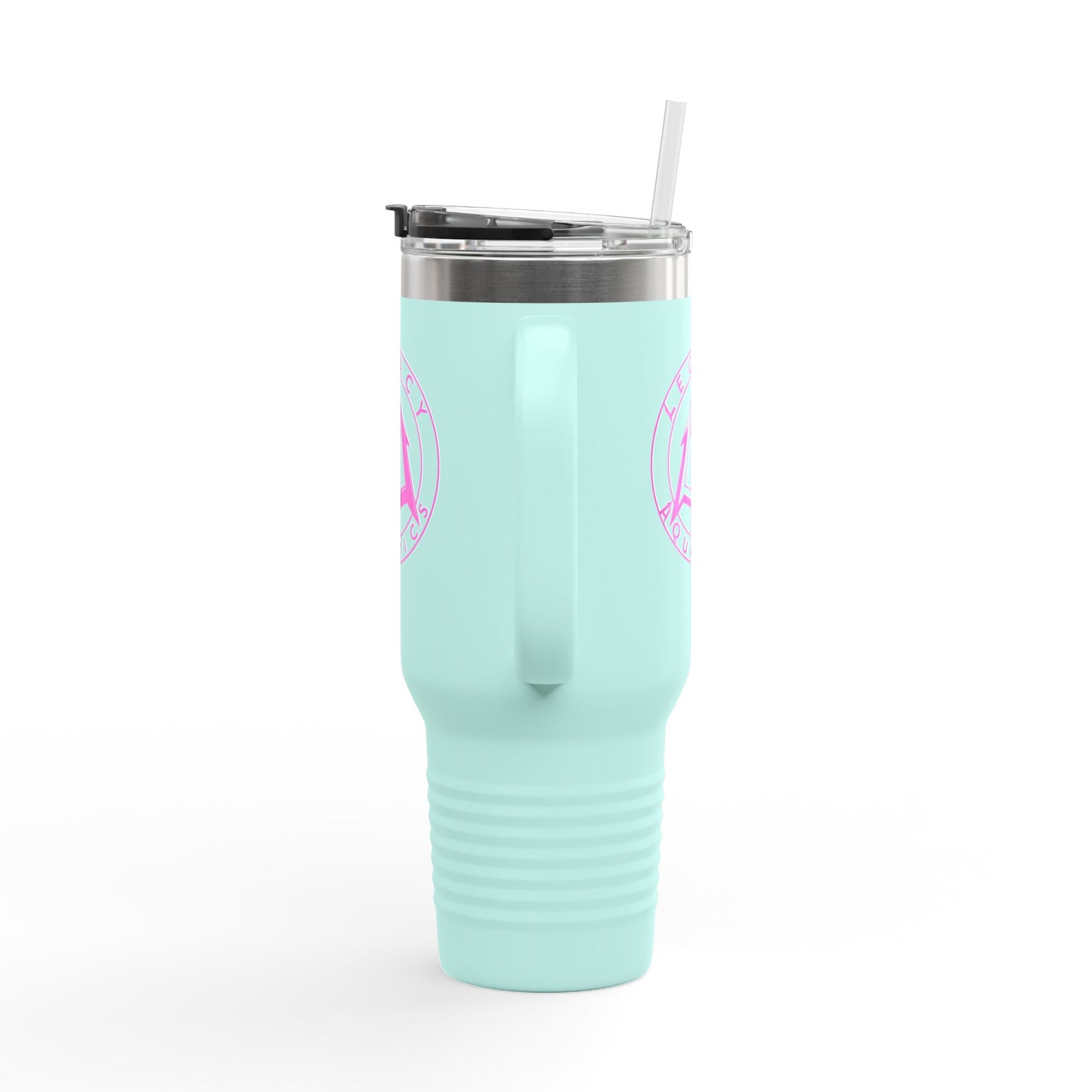 Legacy - 40oz Travel Mug - Pink logo