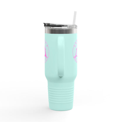Legacy - 40oz Travel Mug - Pink logo