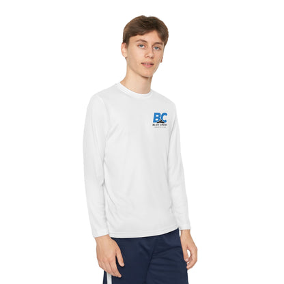 Blue Crush - Youth Long Sleeve Tee - Blue Logo