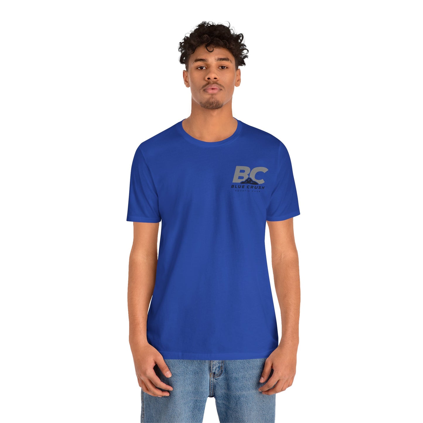 Blue Crush - Unisex Jersey Short Sleeve Tee - Gray logo