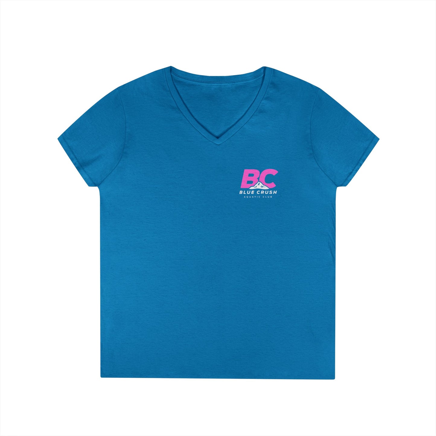 Blue Crush - Ladies' V-Neck T-Shirt - Pink logo