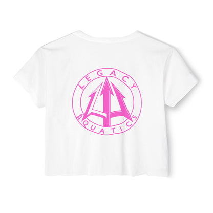 Legacy - Women's Crop Top - Pink logo