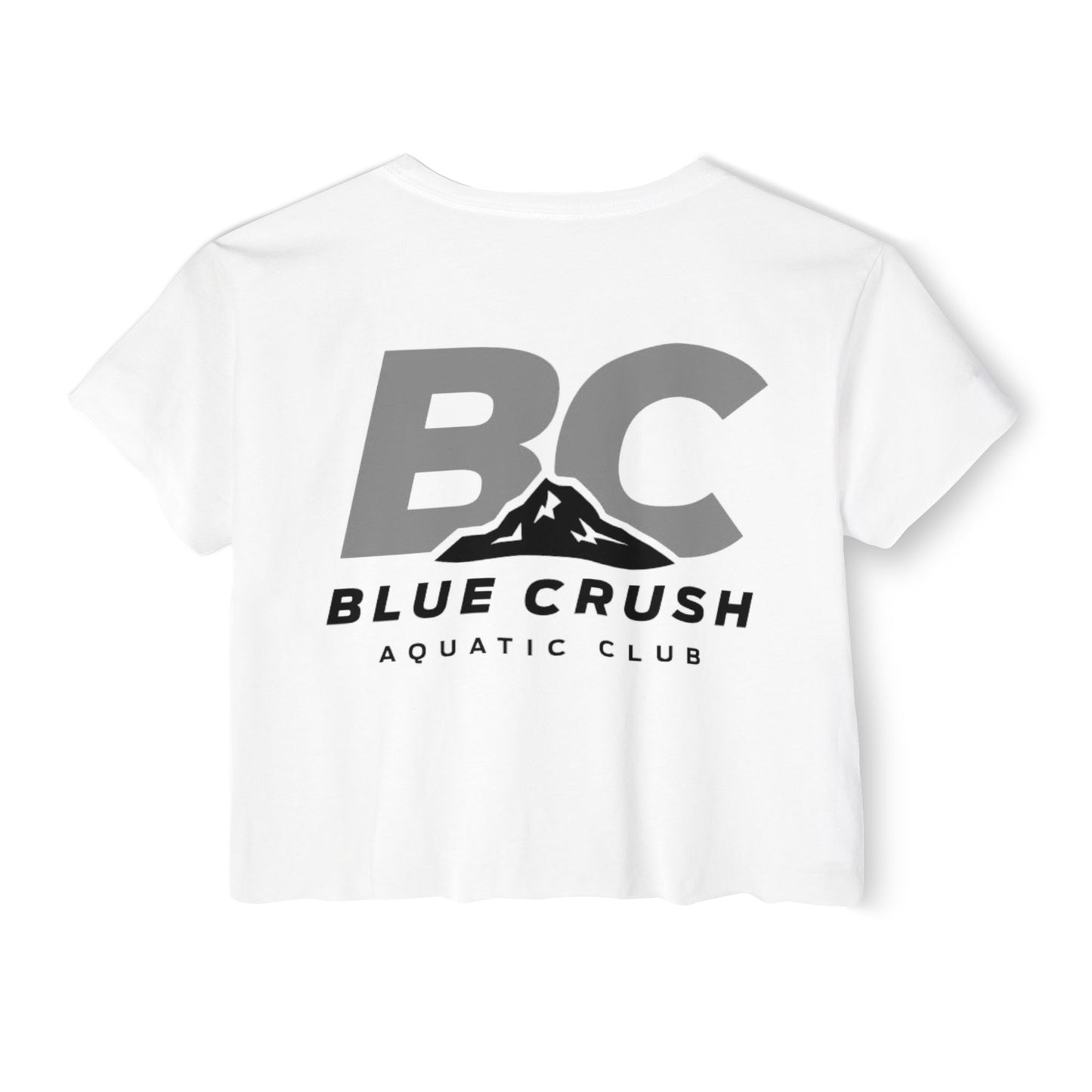 Blue Crush - Women's Crop Top - Gray logo