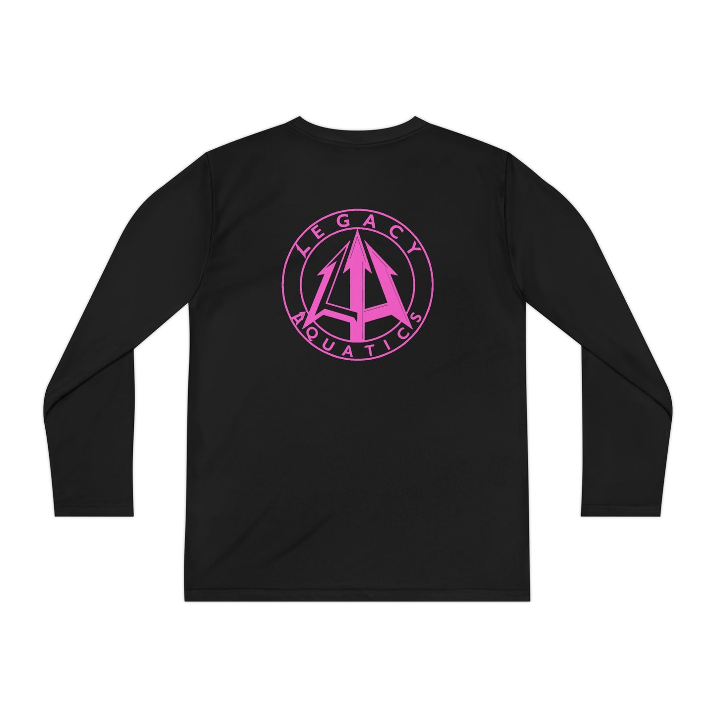 Legacy - Youth Long Sleeve Tee - Pink logo