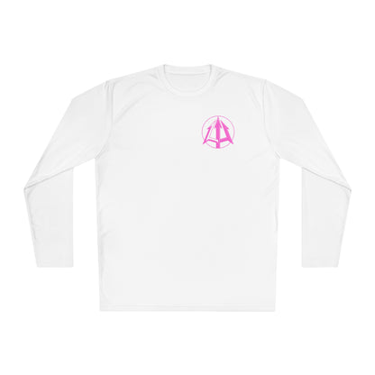 Legacy - Unisex Lightweight Long Sleeve Tee - Pink logo
