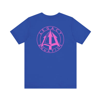 Legacy - Unisex Jersey Tee - Pink logo