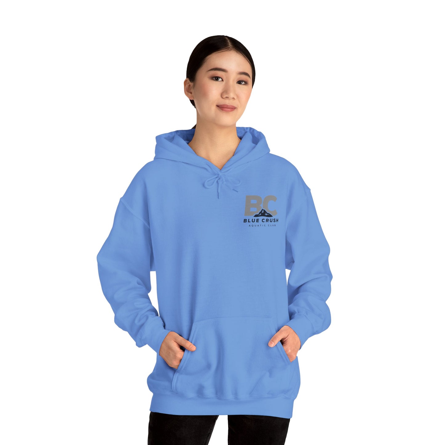 Blue Crush - Unisex Heavy Blend Hoodie - Gray logo