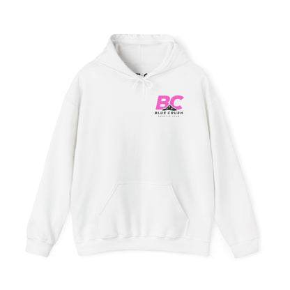 Blue Crush - Unisex Heavy Blend Hoodie - Pink Logo