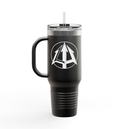 Legacy - 40oz Travel Mug - Black pitchfork logo