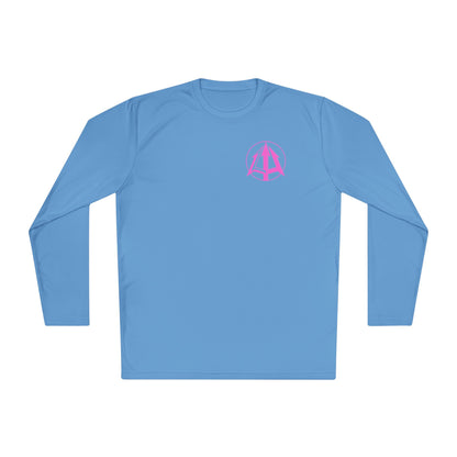 Legacy - Unisex Lightweight Long Sleeve Tee - Pink logo