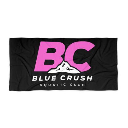 Blue Crush - Beach Towel - Black w/Pink & White logo