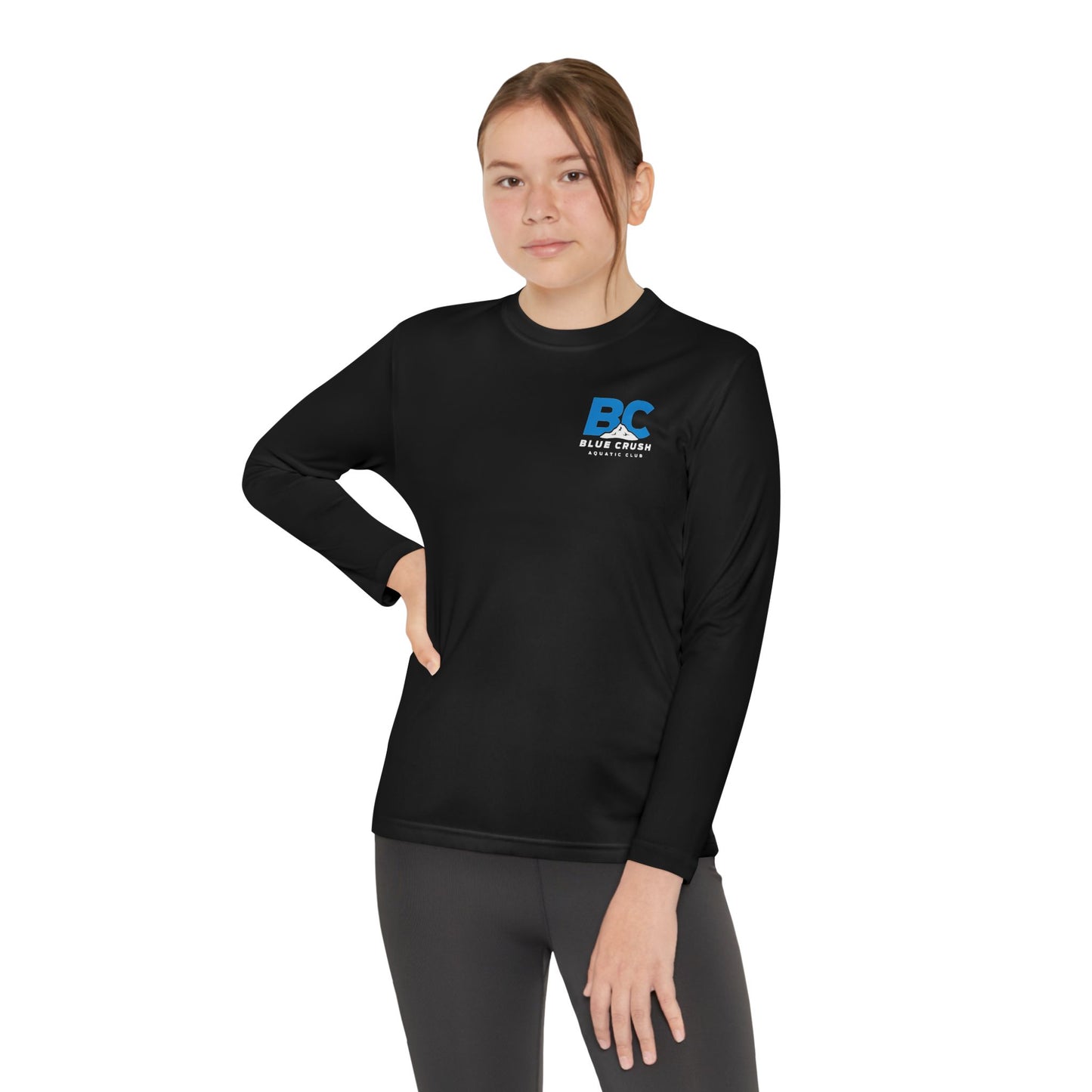 Blue Crush - Youth Long Sleeve Tee - Blue Logo