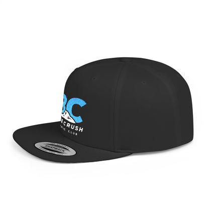 Blue Crush - Flat Bill Snapback - Black w/Blue & Black logo