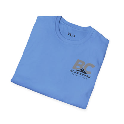 Blue Crush - Unisex Soft style T-Shirt - Gray logo