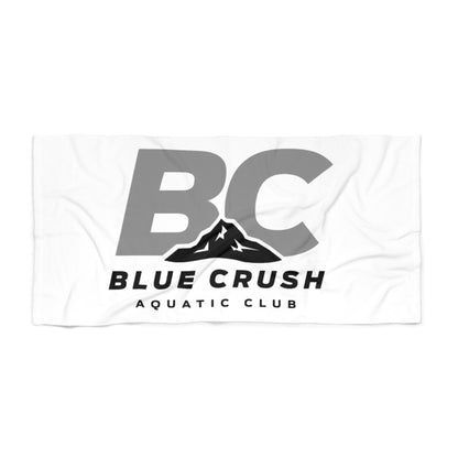 Blue Crush - Beach Towel - White w/Gray & Black logo