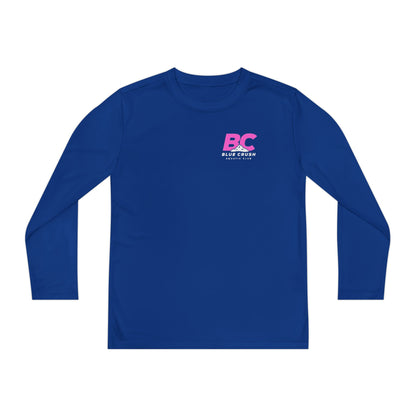 Blue Crush - Youth Long Sleeve Tee - Pink logo