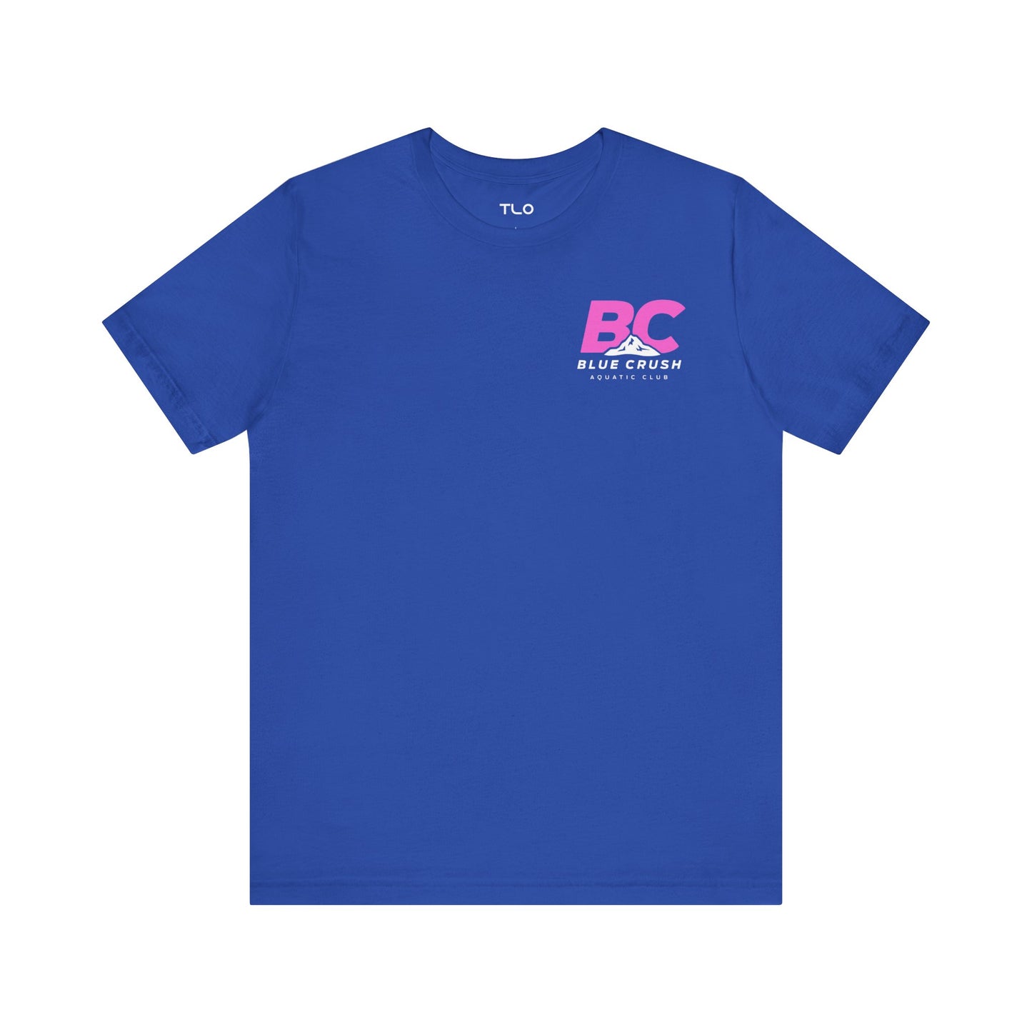 Blue Crush - Unisex Jersey Short Sleeve Tee - Pink logo