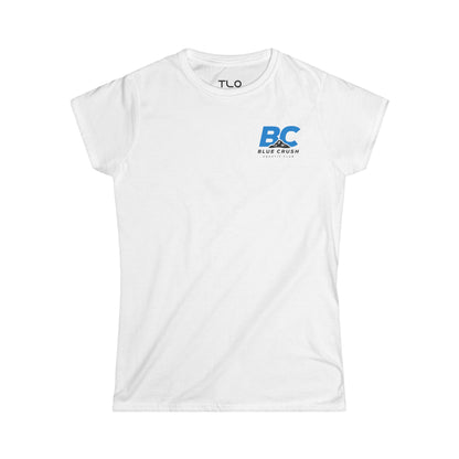 Blue Crush - Women's Soft style Tee - Blue logo