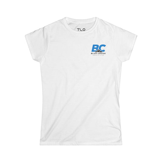 Blue Crush - Women's Soft style Tee - Blue logo