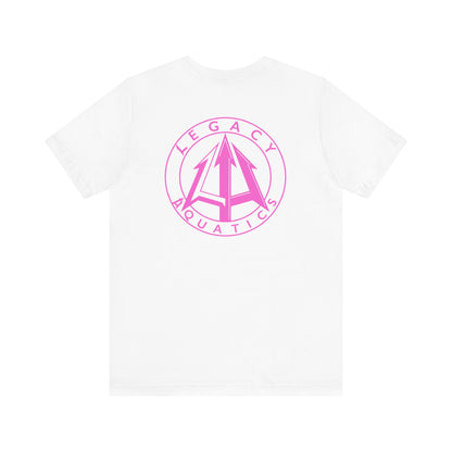 Legacy - Unisex Jersey Tee - Pink logo