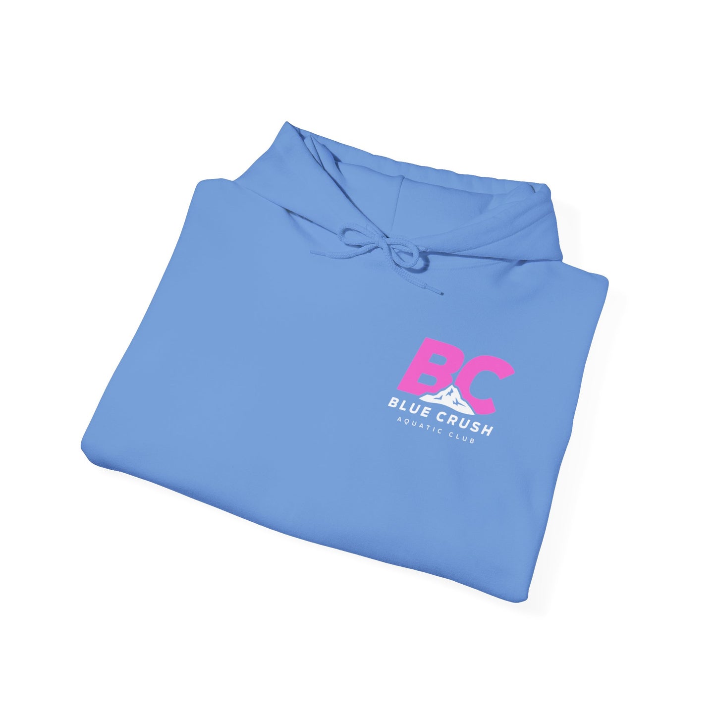 Blue Crush - Unisex Heavy Blend Hoodie - Pink Logo