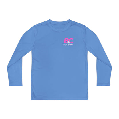 Blue Crush - Youth Long Sleeve Tee - Pink logo