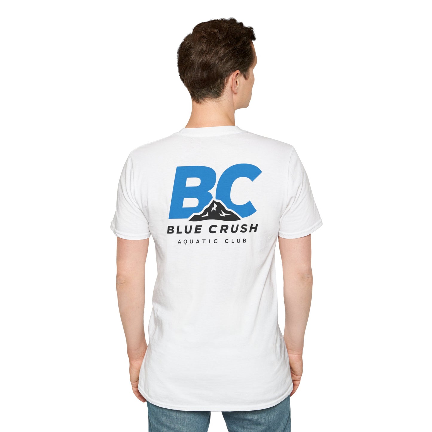 Blue Crush - Unisex Soft style T-Shirt - Blue logo