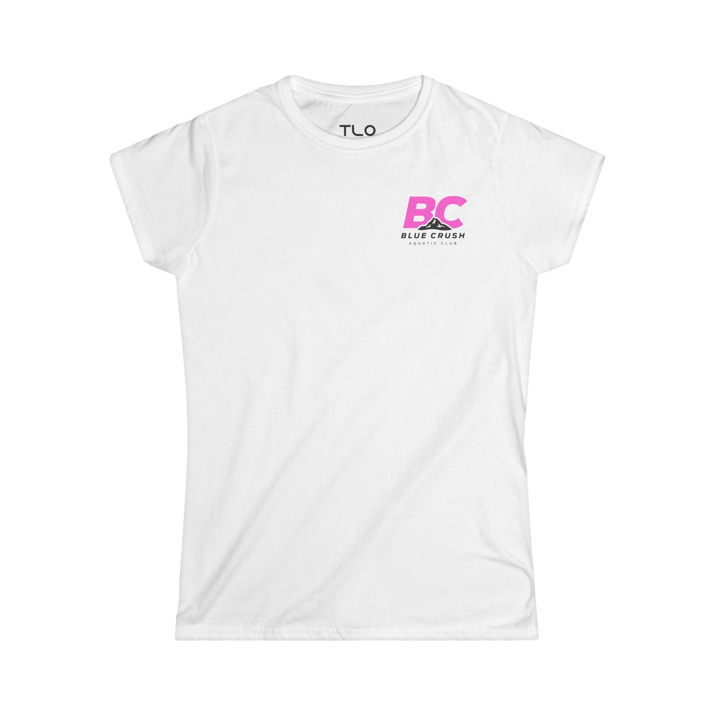 Blue Crush - Women's Soft style Tee - Pink logo