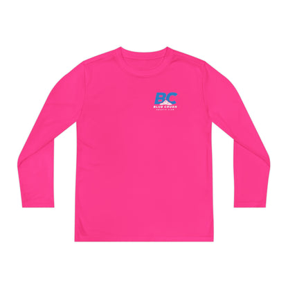 Blue Crush - Youth Long Sleeve Tee - Blue Logo