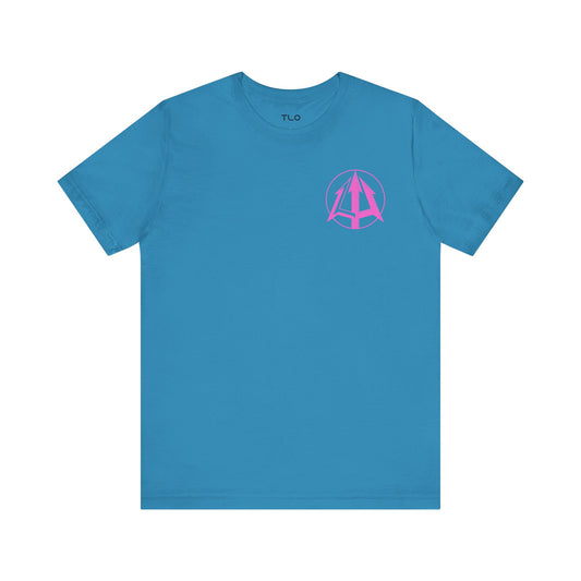 Legacy - Unisex Jersey Tee - Pink logo