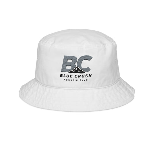 Blue Crush - Bucket Hat - White w/Gray & Black logo