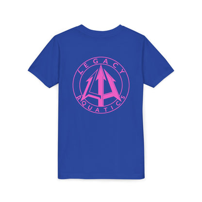 Legacy - Youth Tee - Pink logo