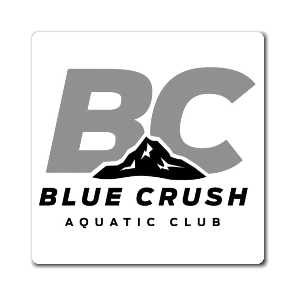 Blue Crush - Magnet - Gray & Black logo