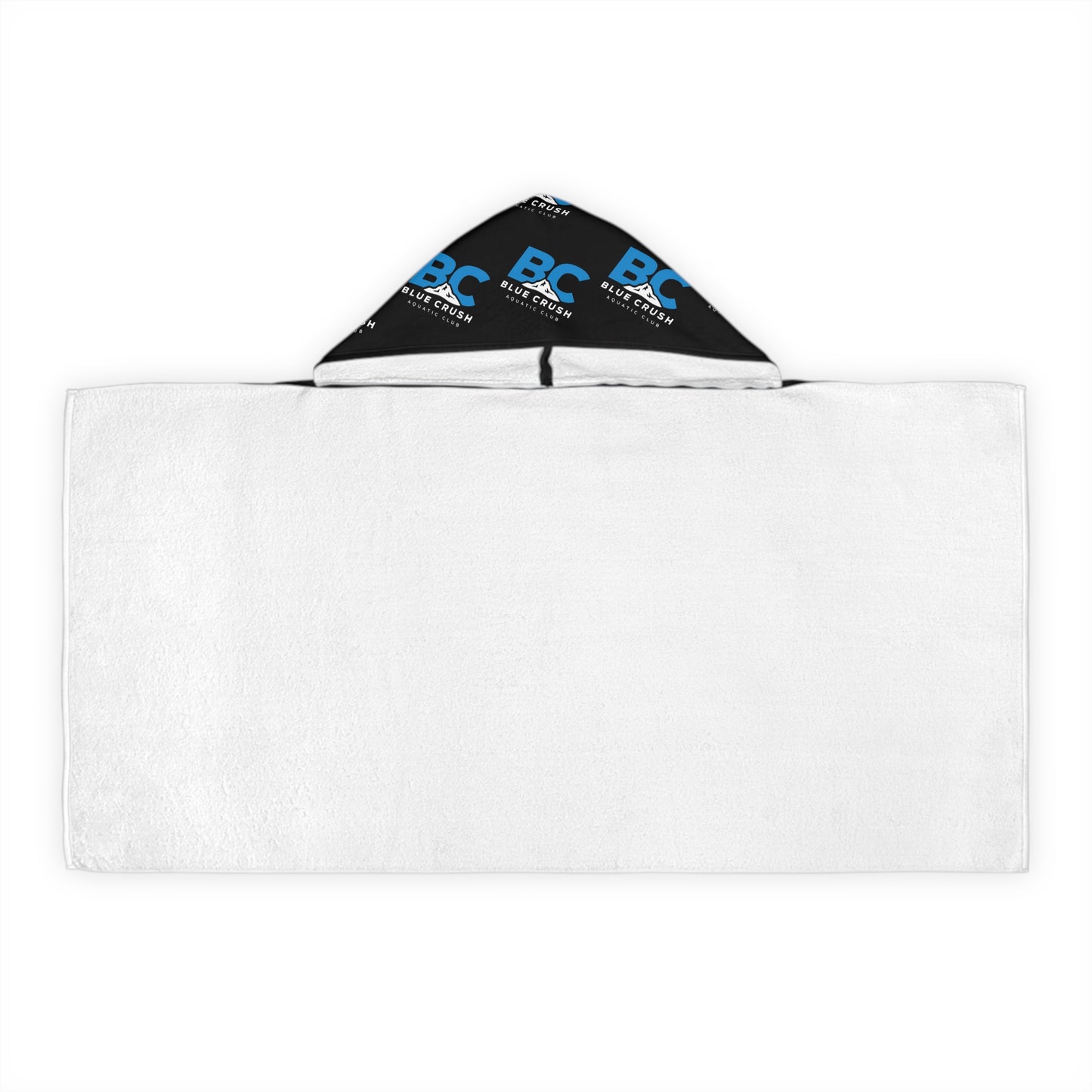 Blue Crush - Youth Hooded Towel - Black w/Blue & White logo