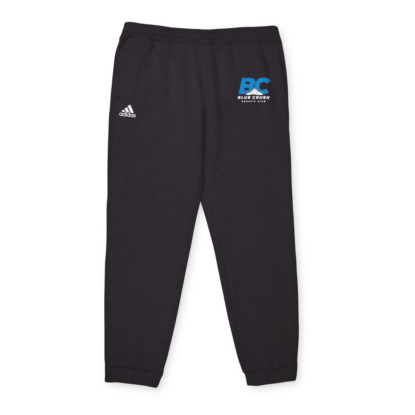 Blue Crush - Adidas Unisex Fleece Joggers - Blue logo