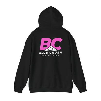 Blue Crush - Unisex Heavy Blend Hoodie - Pink Logo