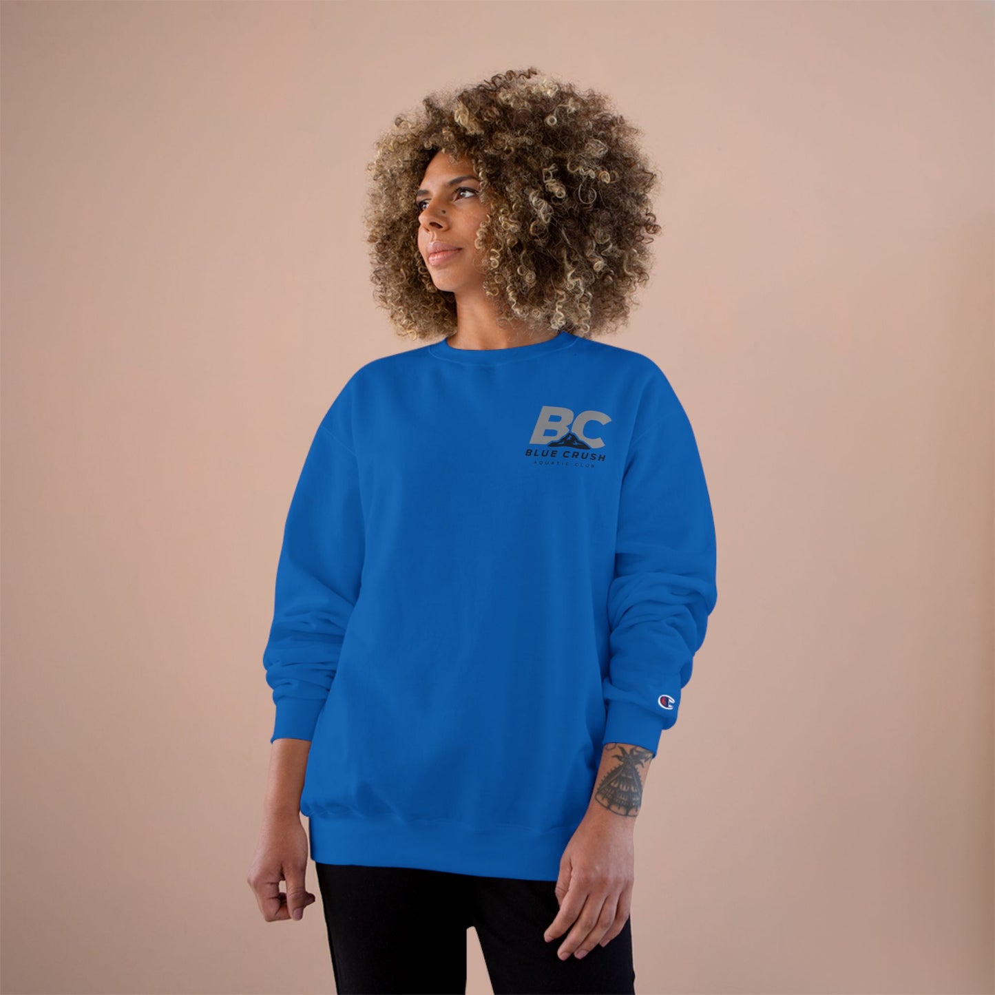 Blue Crush - Champion Sweatshirt - Gray logo