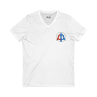 Legacy - Unisex Jersey V-Neck Tee - Classic logo