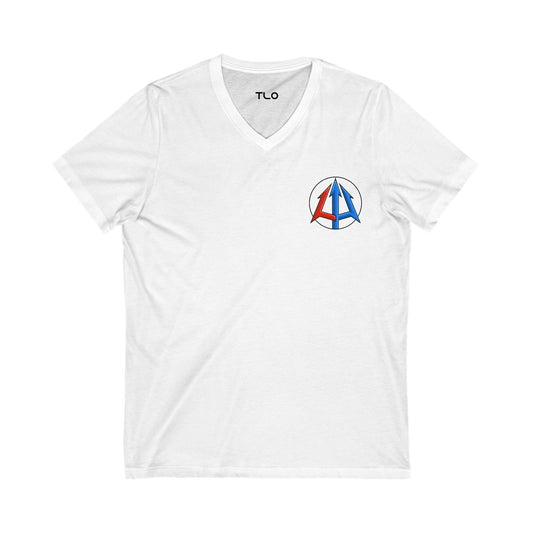 Legacy - Unisex Jersey V-Neck Tee - Classic logo