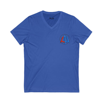 Legacy - Unisex Jersey V-Neck Tee - Classic logo