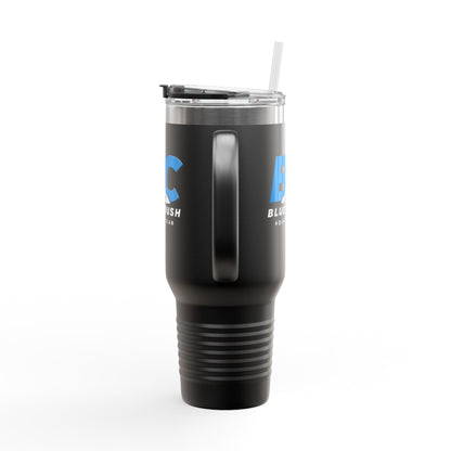 Blue Crush - 40 oz Insulated Travel Mug - Blue logo