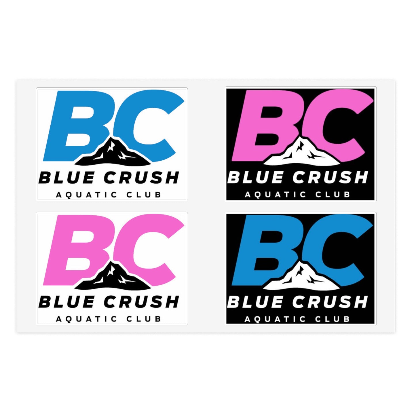 Blue Crush - Sticker Sheet - Square cut