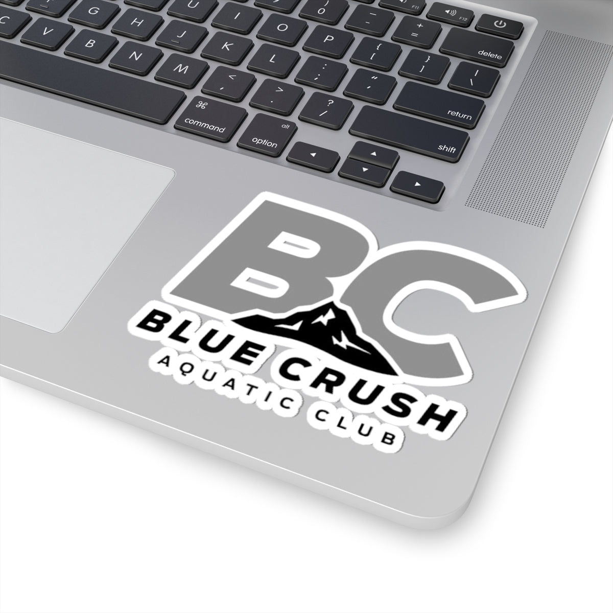 Blue Crush - Kiss-Cut Stickers - Gray & Black logo