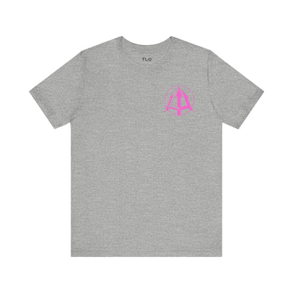 Legacy - Unisex Jersey Tee - Pink logo