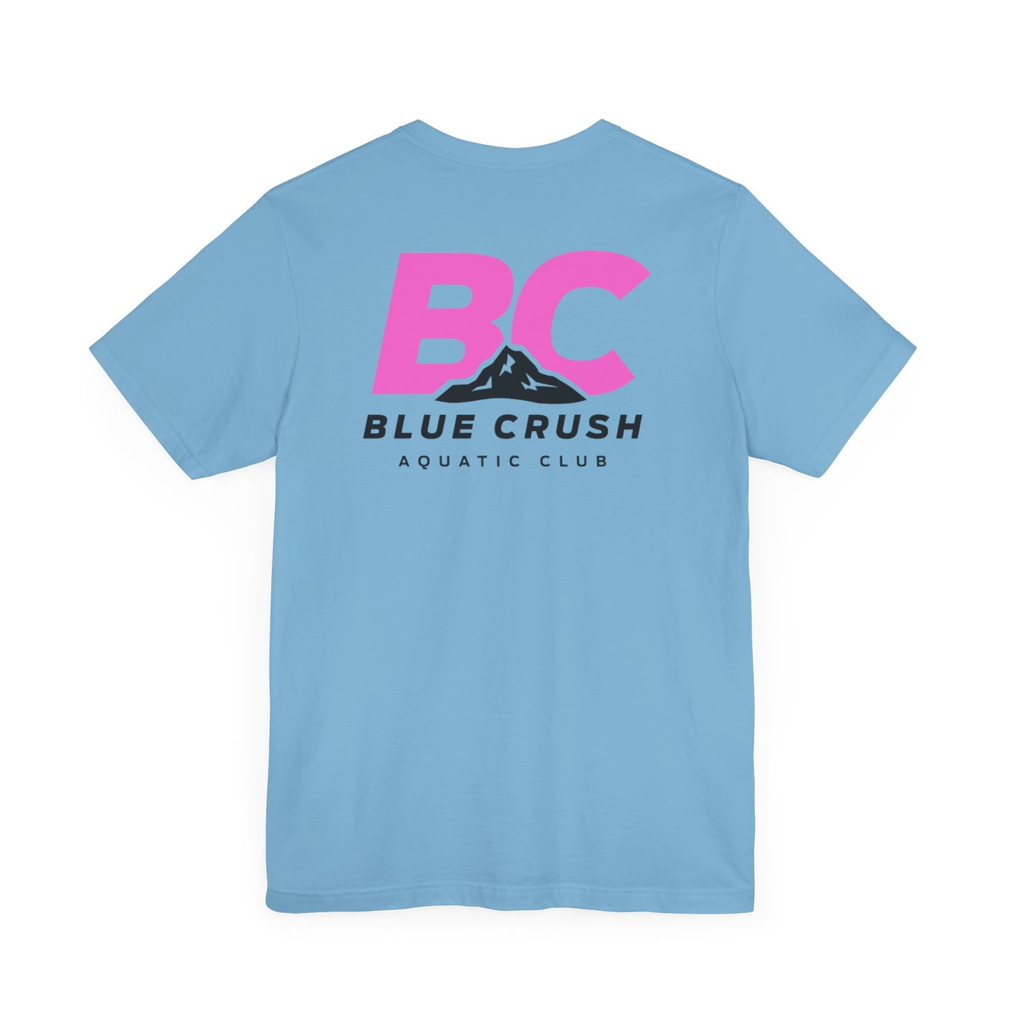 Blue Crush - Unisex Jersey Short Sleeve Tee - Pink logo