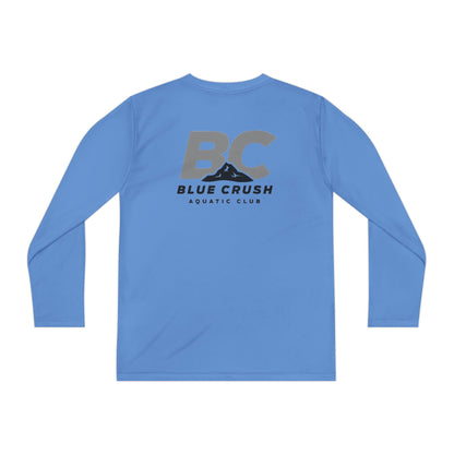 Blue Crush - Youth Long Sleeve Tee - Gray logo