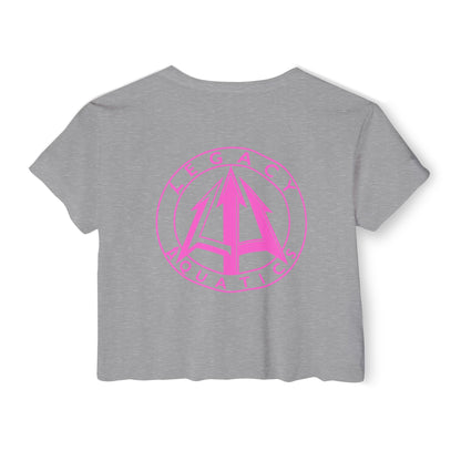 Legacy - Women's Crop Top - Pink logo