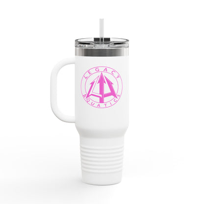 Legacy - 40oz Travel Mug - Pink logo