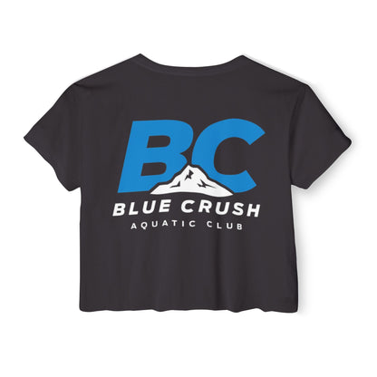 Blue Crush - Women's Crop Top - Blue logo