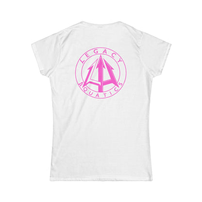 Legacy - Women's Softstyle Tee - Pink logo